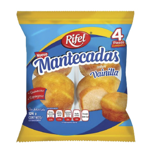 Mantecadas Vainilla x 4 und